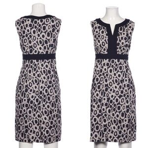 Boden Sleeveless Notched Neck Sheath Dress